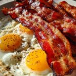 Air Fryer Bacon and Eggs