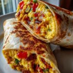 Air Fryer Breakfast Burritos