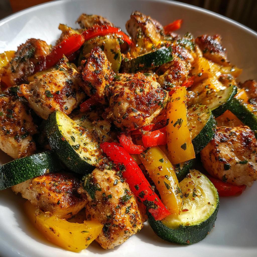 Air Fryer Chicken and Vegetables (in 15 minutes!)