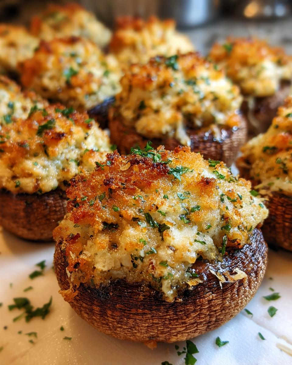 Air Fryer Stuffed Mushrooms - detail 1