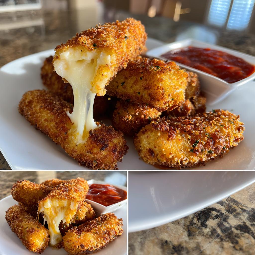 Easy Air Fryer Mozzarella Sticks