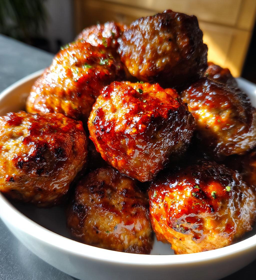 15-Minute Air Fryer BBQ Meatballs