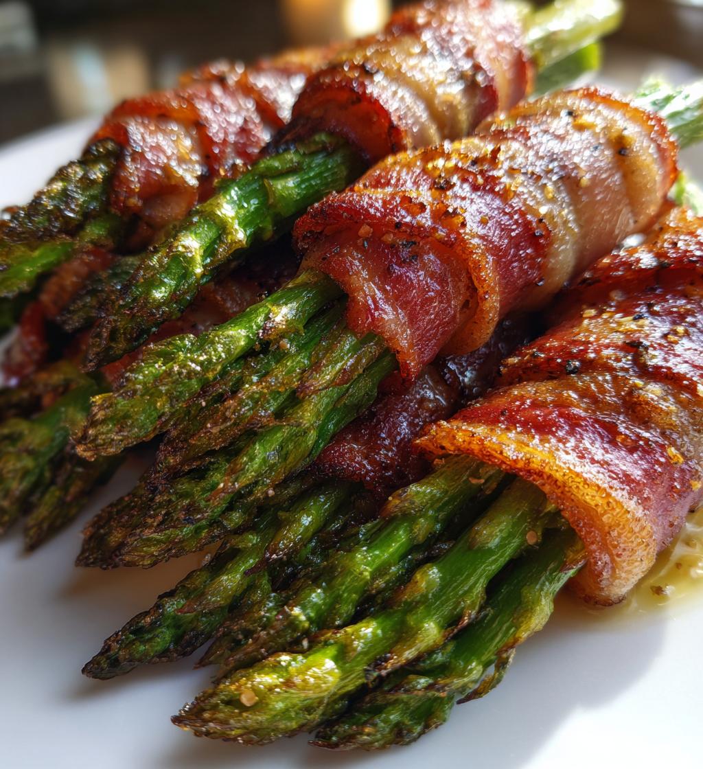 15-Minute Air Fryer Bacon-Wrapped Asparagus - detail 1