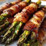 15-Minute Air Fryer Bacon-Wrapped Asparagus