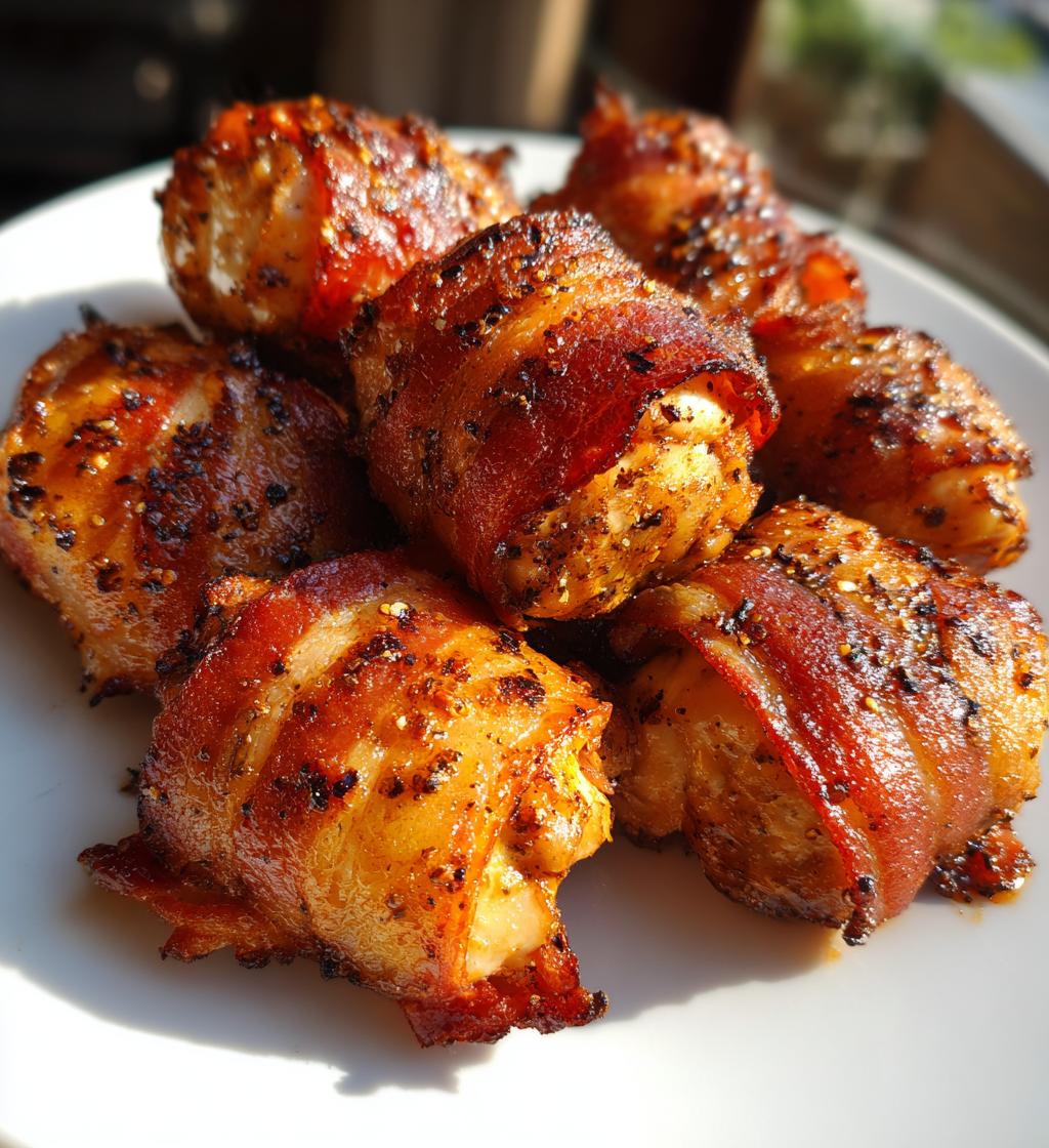 15-Minute Air Fryer Bacon-Wrapped Chicken Bites - detail 1