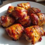 15-Minute Air Fryer Bacon-Wrapped Chicken Bites