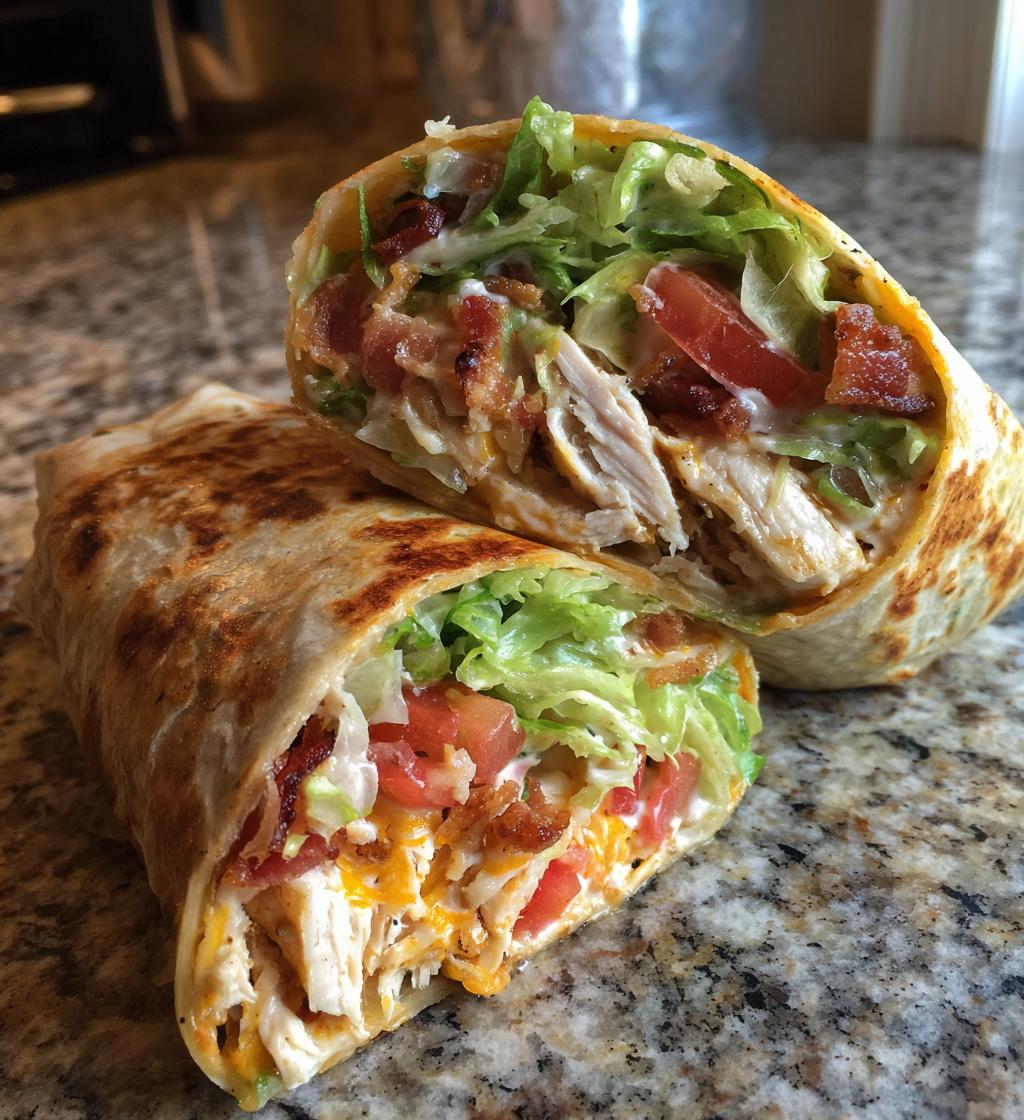 15-Minute Air Fryer Chicken Bacon Ranch Wraps