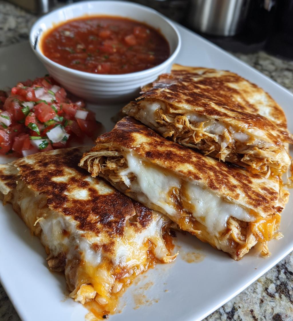 15-Minute Air Fryer Chicken Quesadillas