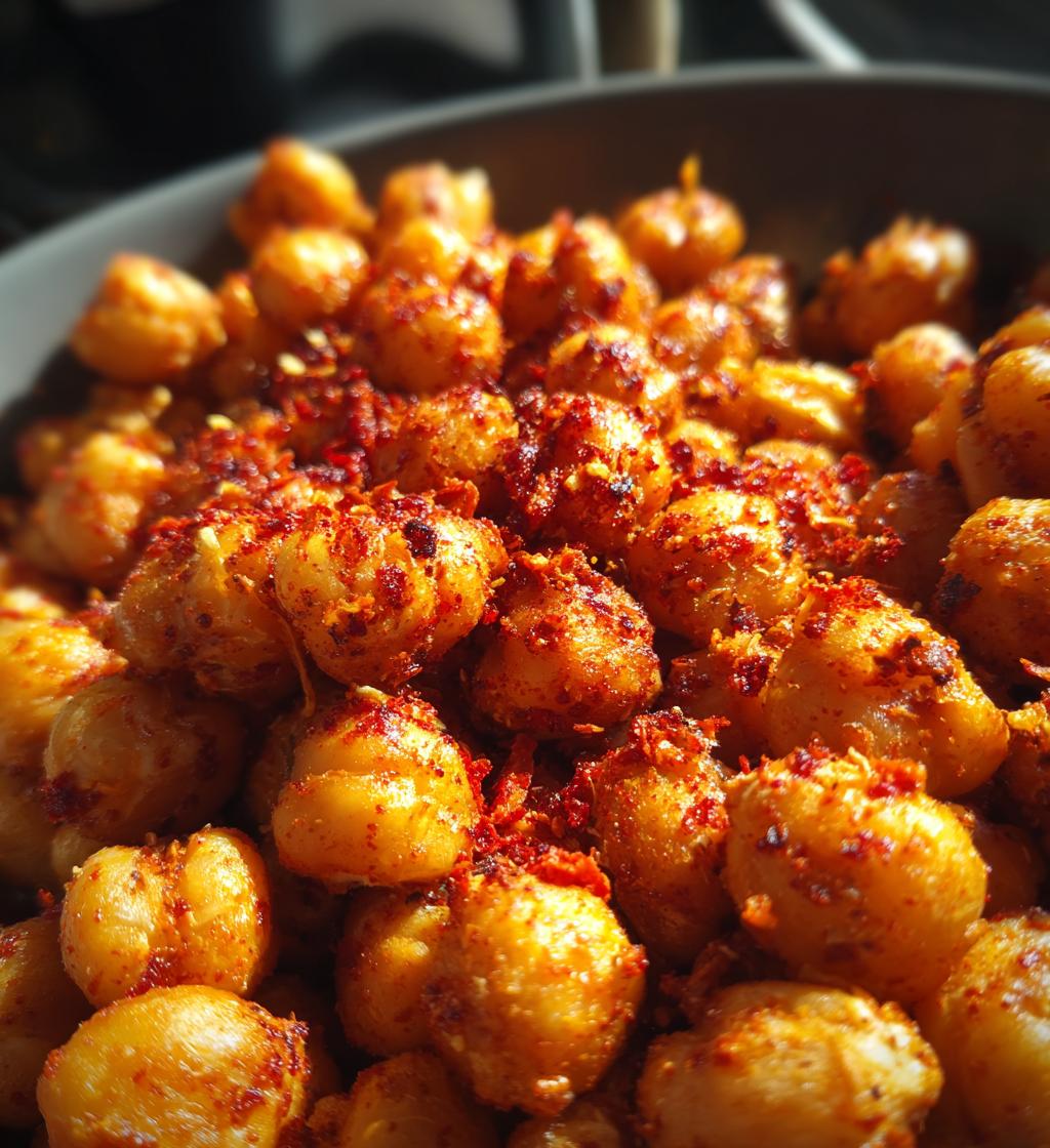 15-Minute Air Fryer Spicy Chickpeas