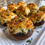 15-Minute Air Fryer Stuffed Mushrooms