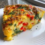 15-Minute Air Fryer Veggie Frittata