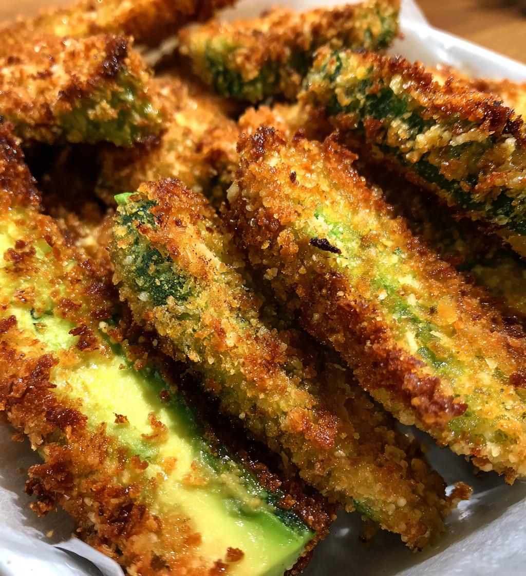 Air Fryer Avocado Fries (Almond Flour Crust)