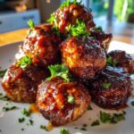Air Fryer BBQ Meatballs
