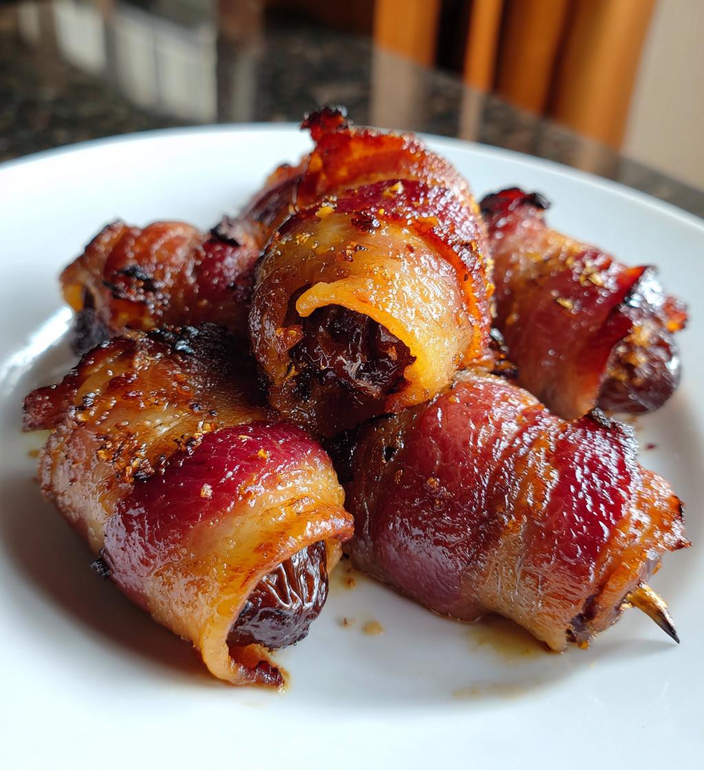 Air Fryer Bacon-Wrapped Dates