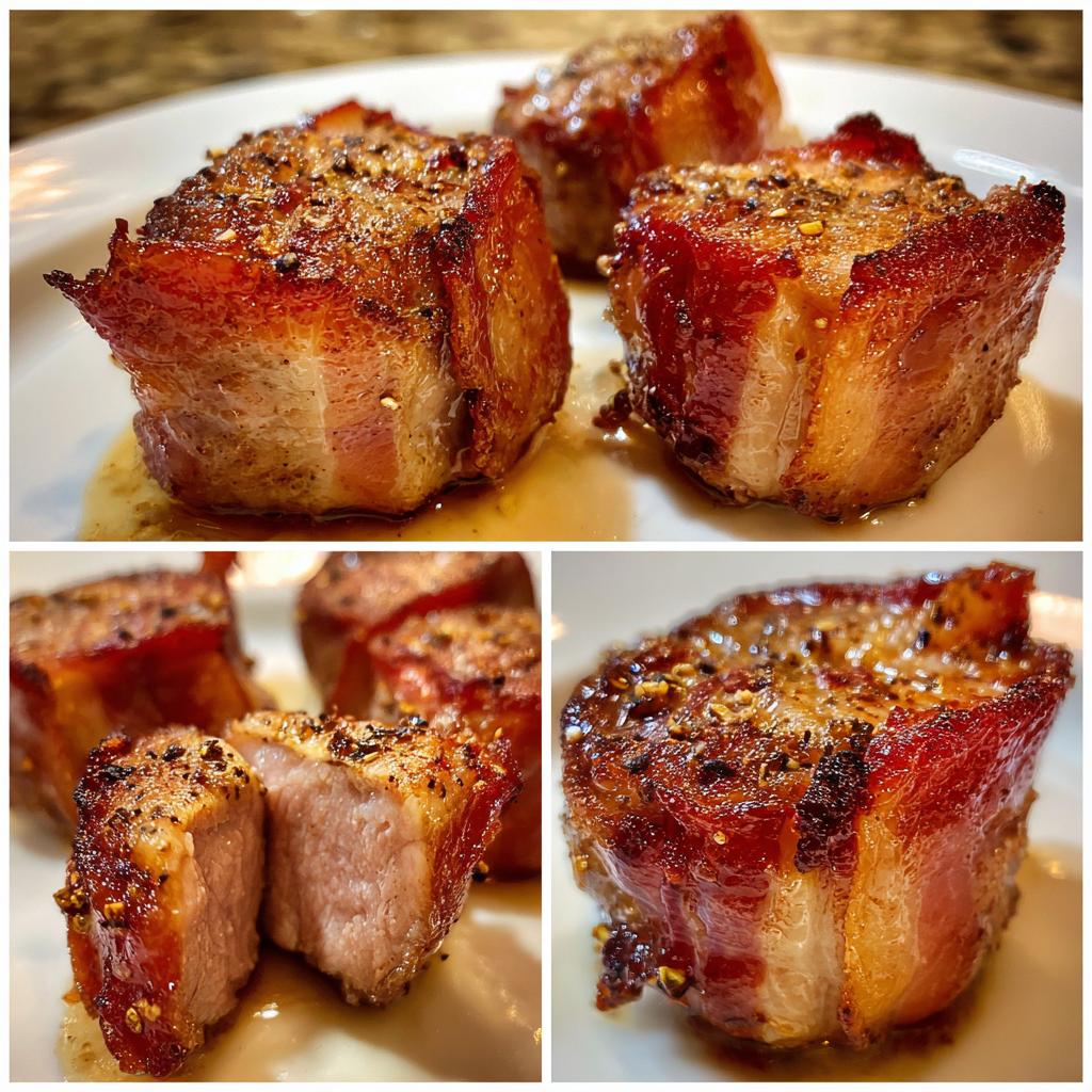 Air Fryer Bacon-Wrapped Pork Medallions - detail 1