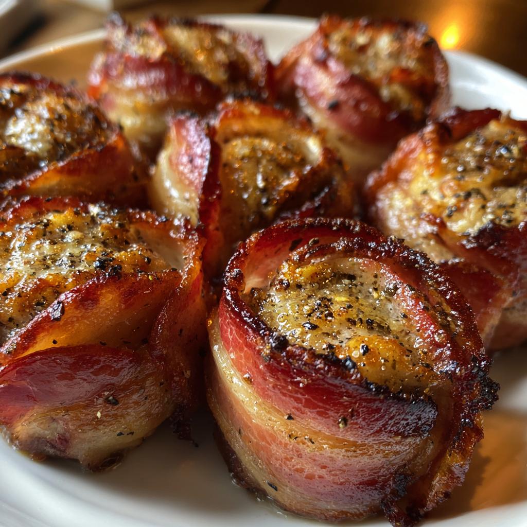 Air Fryer Bacon-Wrapped Pork Medallions