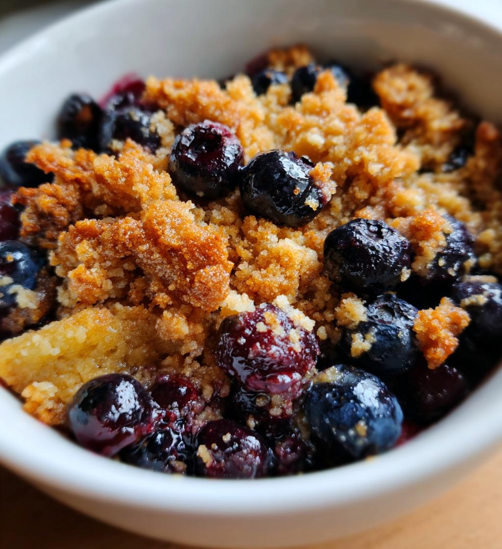 Air Fryer Blueberry Crisp - detail 1