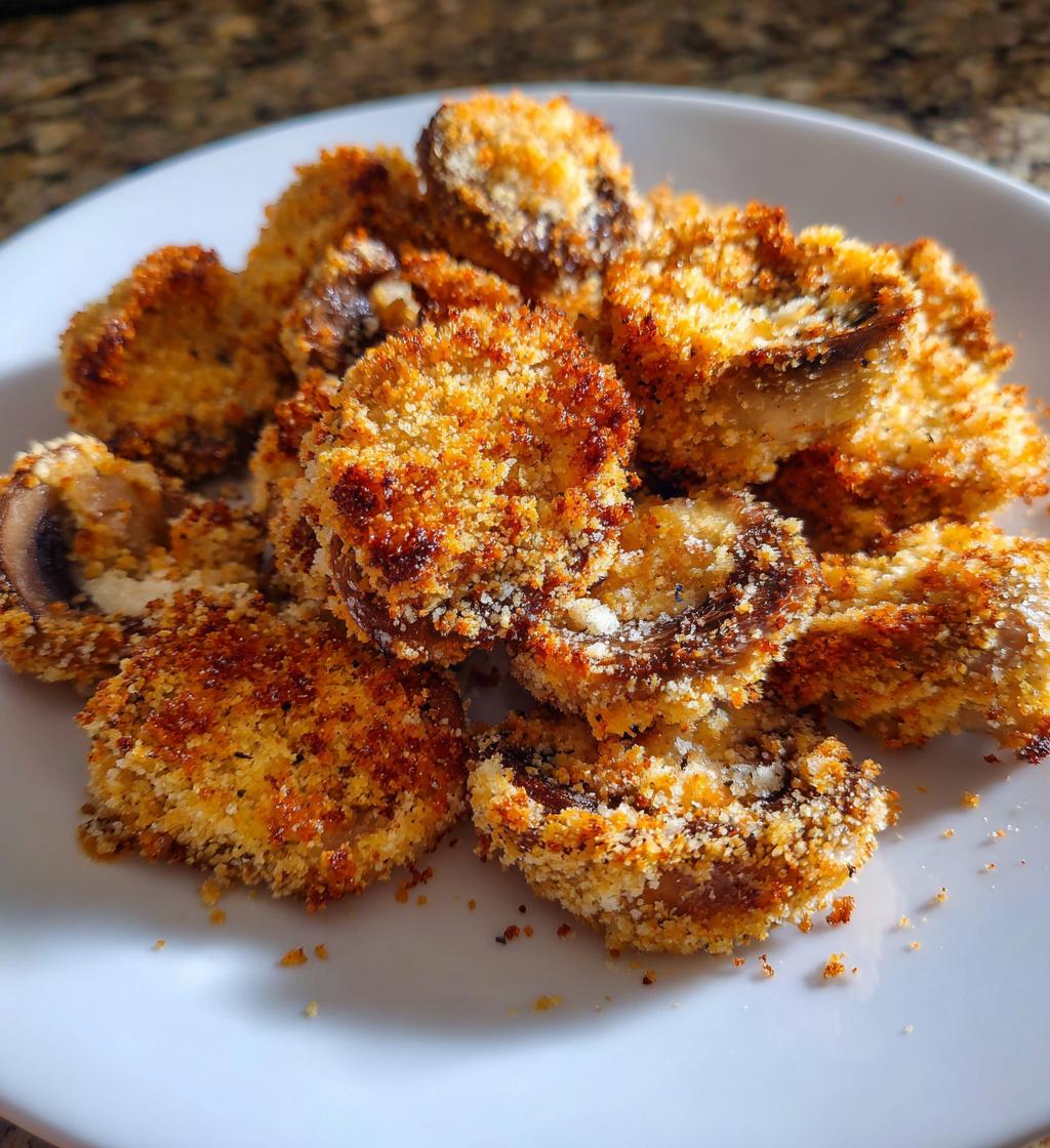Air Fryer Breaded Mushrooms