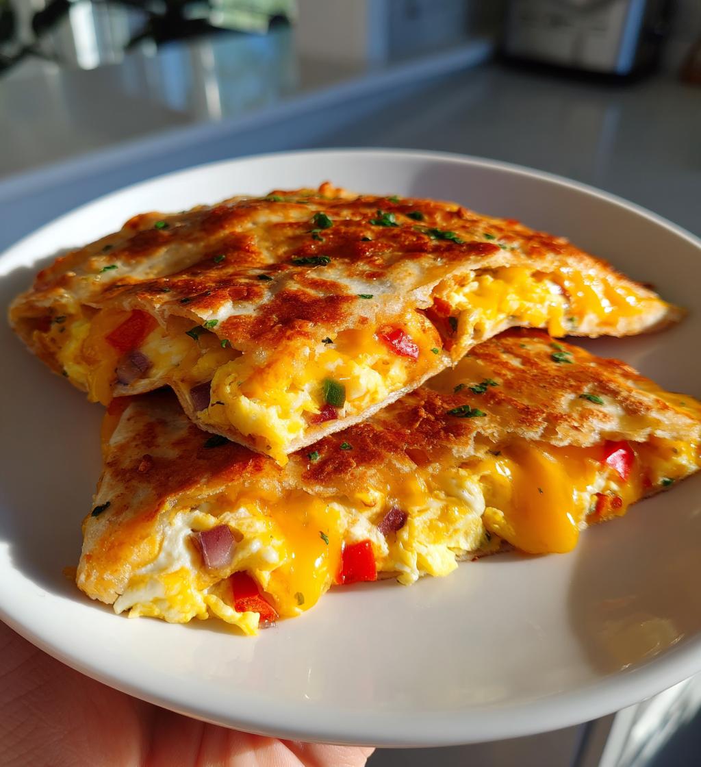 Air Fryer Breakfast Quesadilla - detail 1