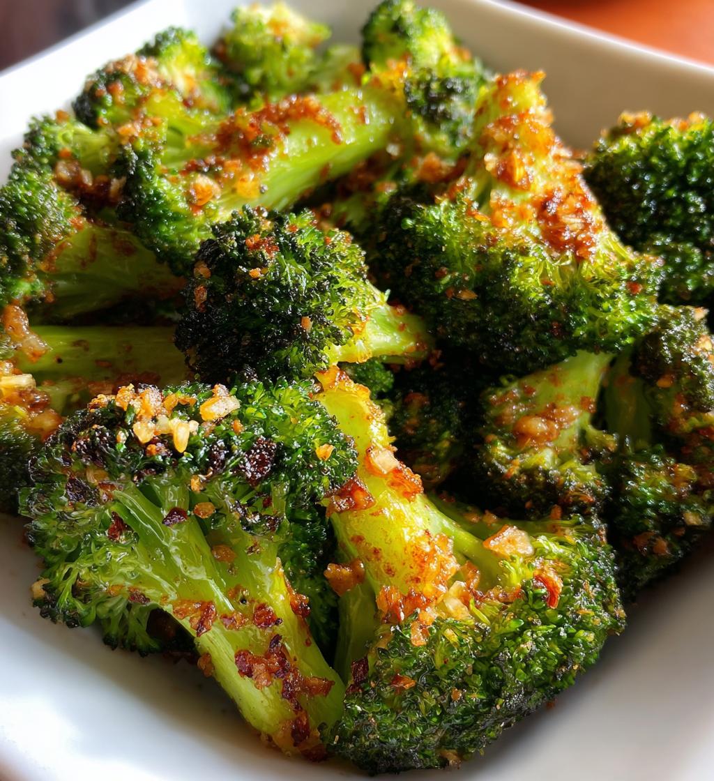 Air Fryer Broccoli (Garlic Roasted) - detail 1
