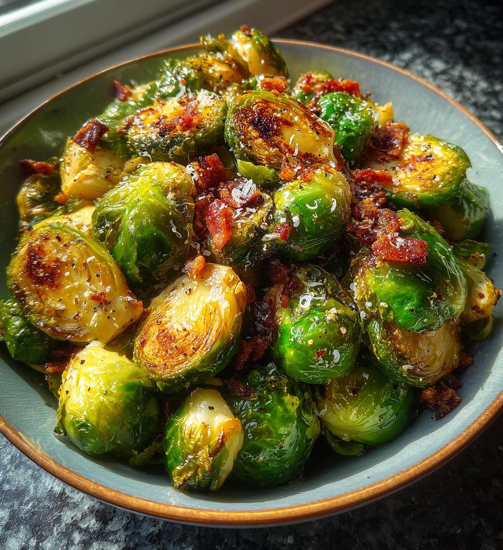 Air Fryer Brussels Sprouts (with Bacon or Olive Oil)