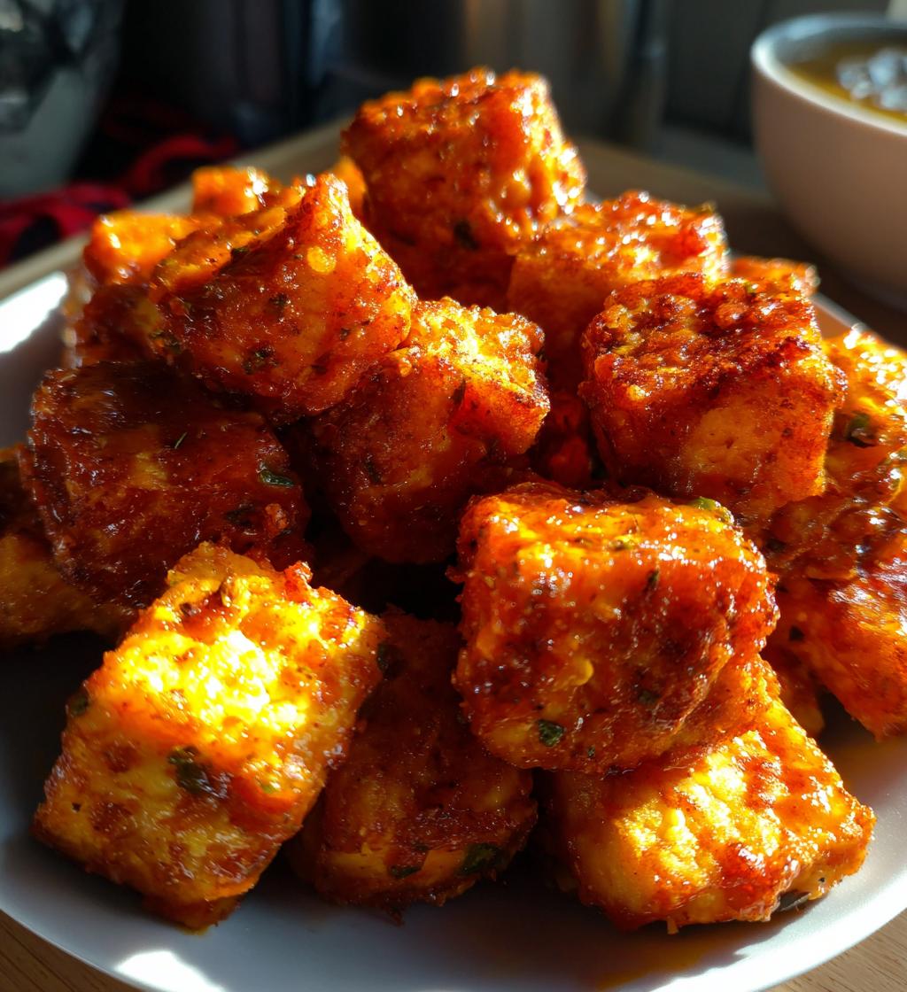 Air Fryer Buffalo Tofu Bites - detail 1