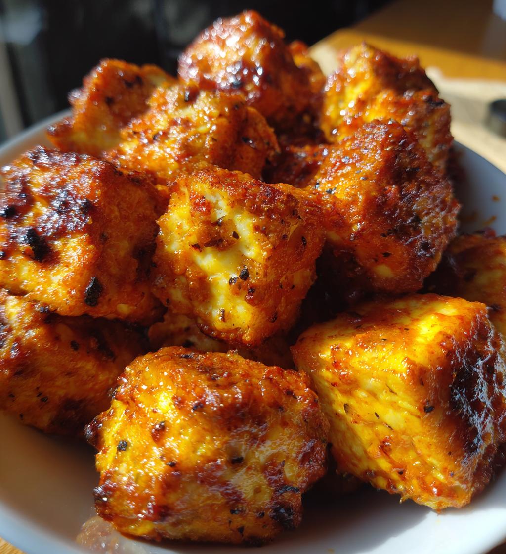 Air Fryer Buffalo Tofu Bites
