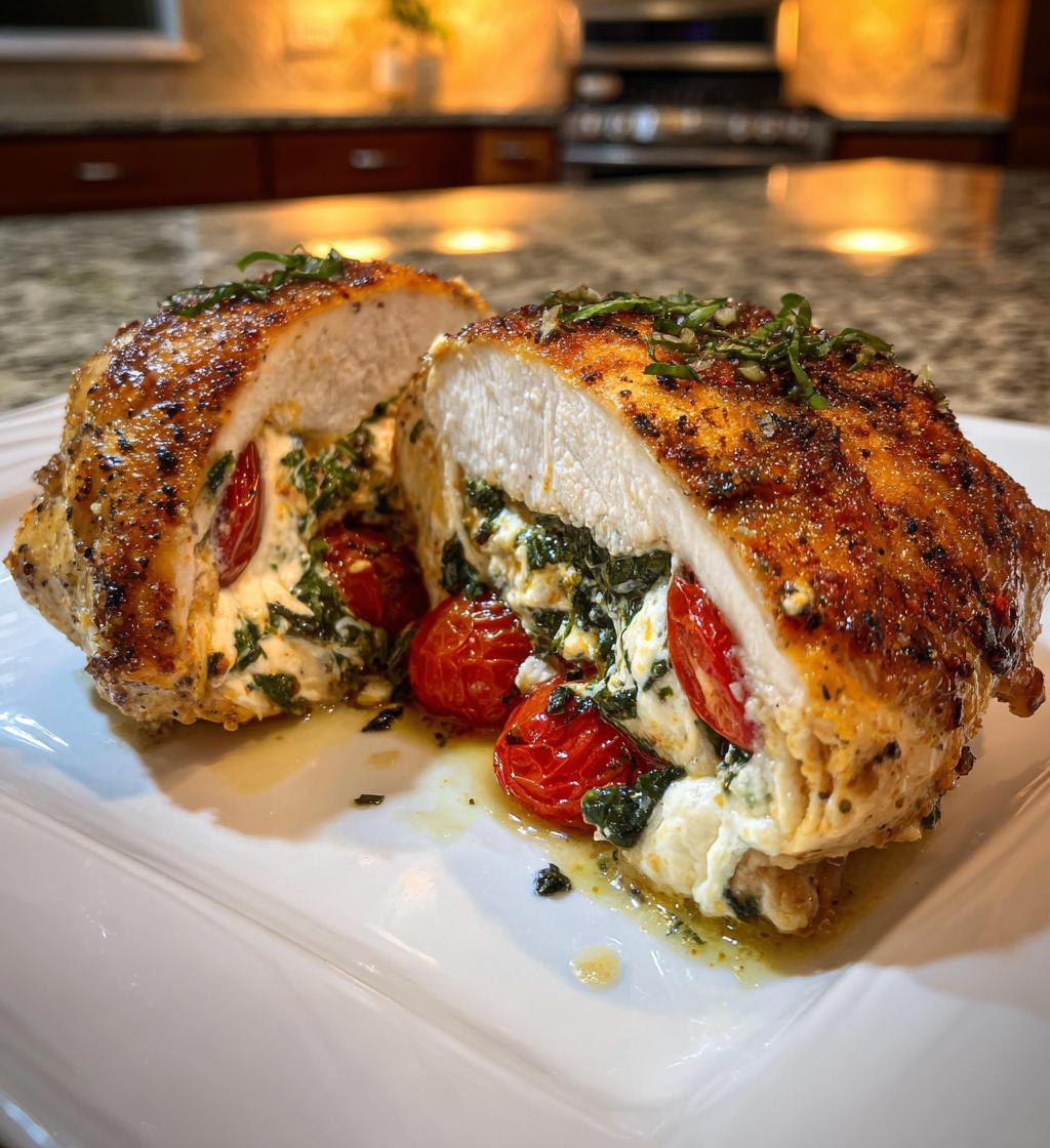 Air Fryer Caprese Stuffed Chicken Breast - detail 1