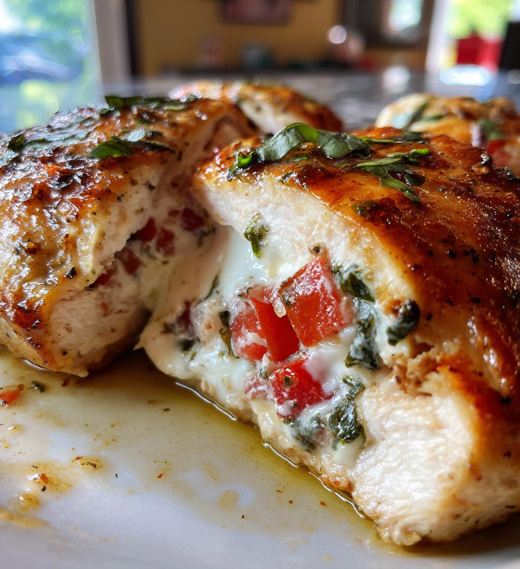 Air Fryer Caprese Stuffed Chicken fillet - detail 1