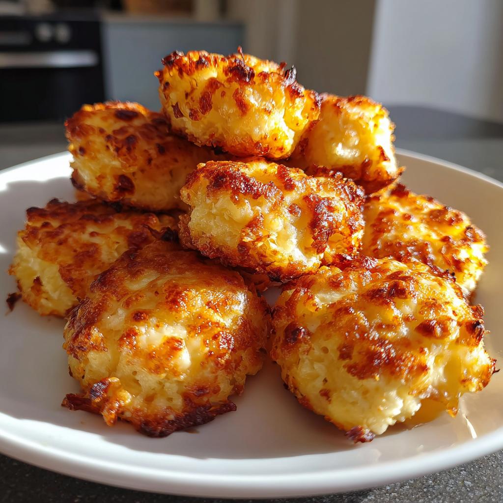 Air Fryer Cauliflower Cheese Bites