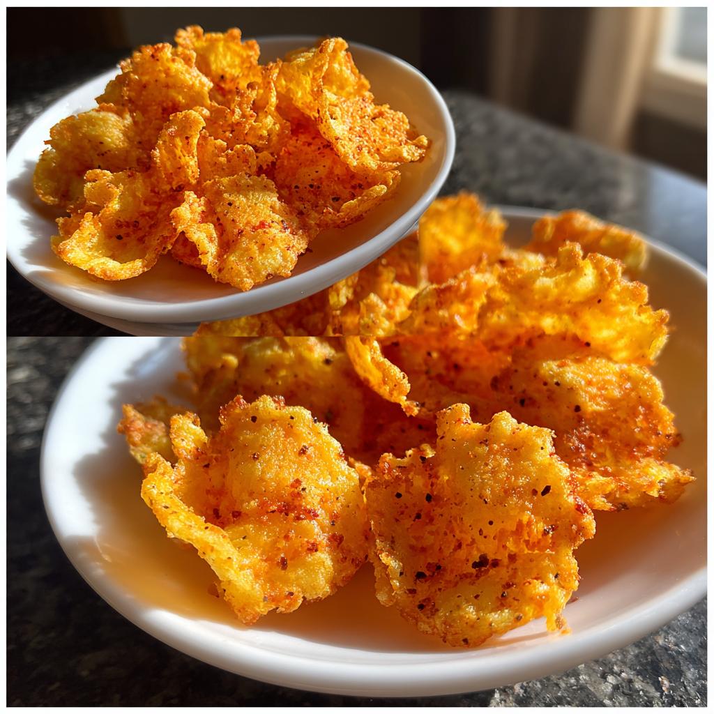 Air Fryer Cheddar Cheese Crisps