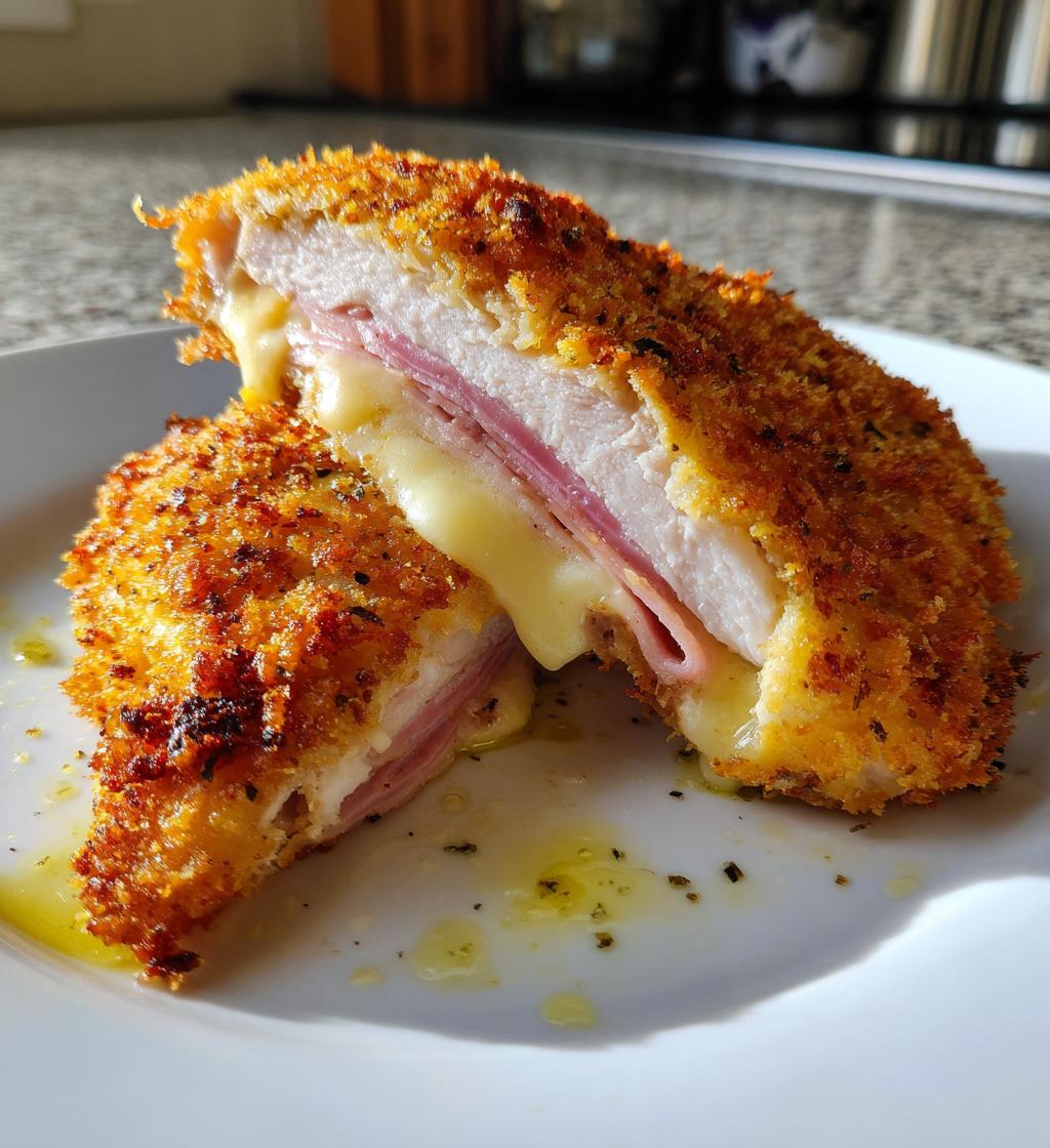 Air Fryer Chicken Cordon Bleu