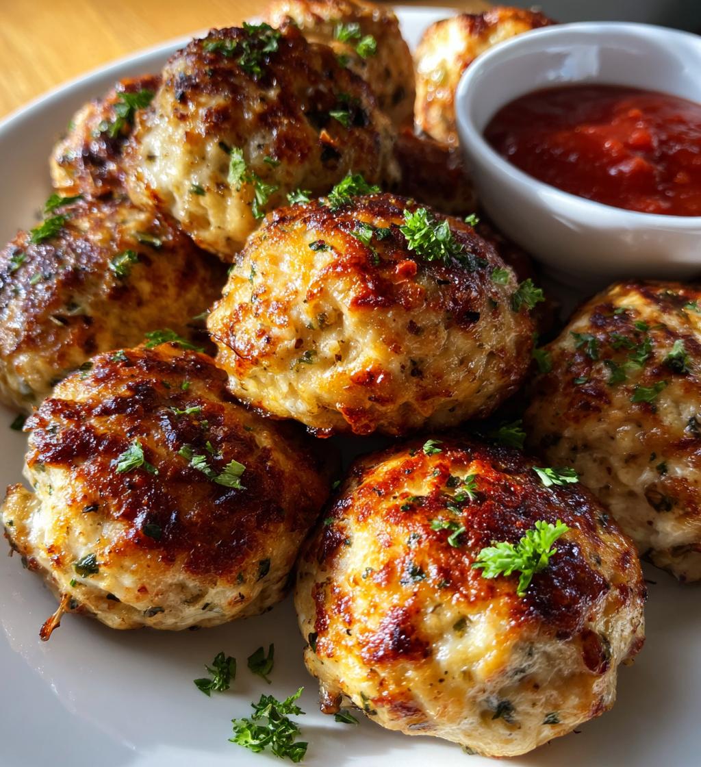 Air Fryer Chicken Meatballs