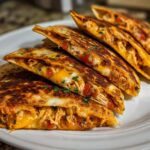 Air Fryer Chicken Quesadilla Bites
