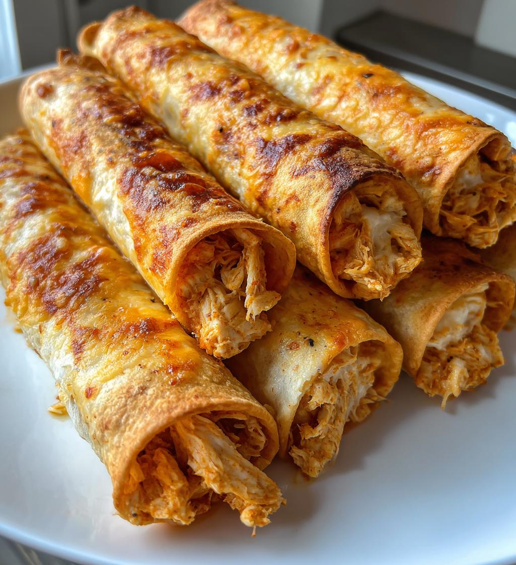 Air Fryer Chicken Taquitos