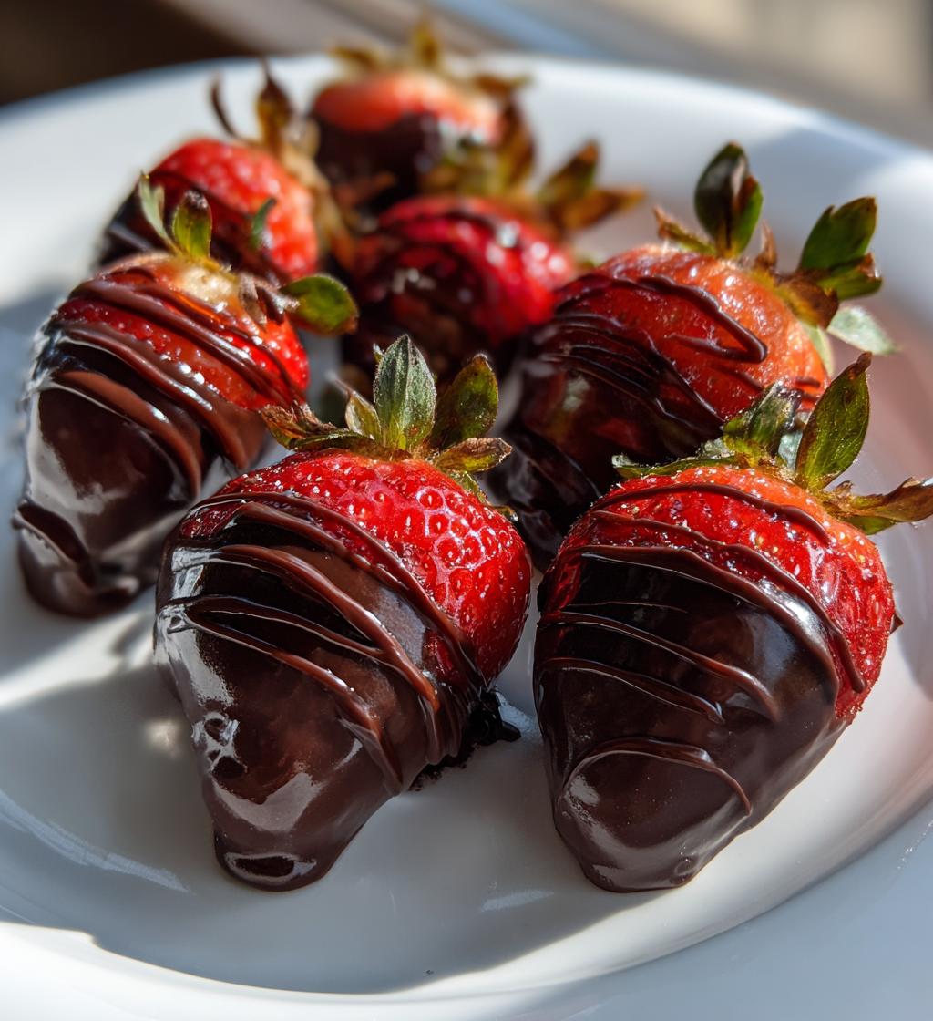 Air Fryer Chocolate-Dipped Strawberries