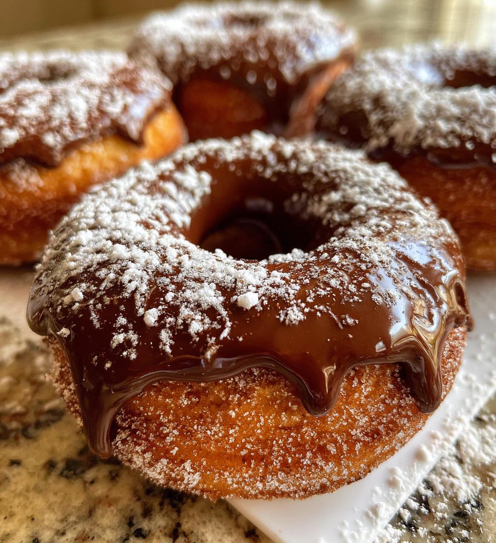 Air Fryer Chocolate Donuts