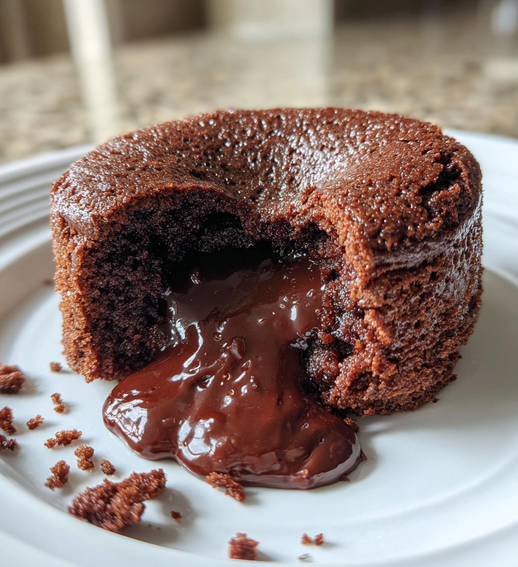 Air Fryer Chocolate Lava Cake - detail 1