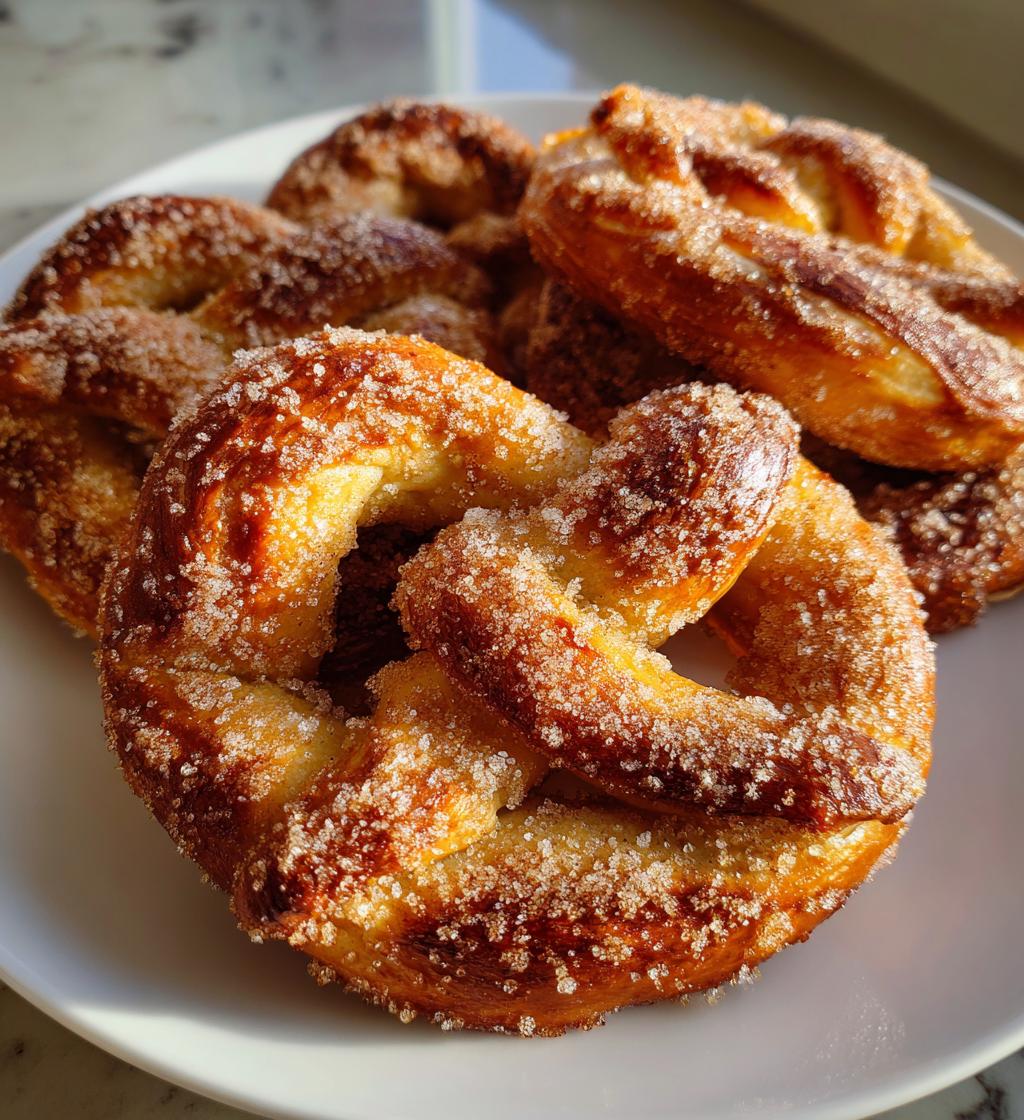 Air Fryer Cinnamon Sugar Pretzels