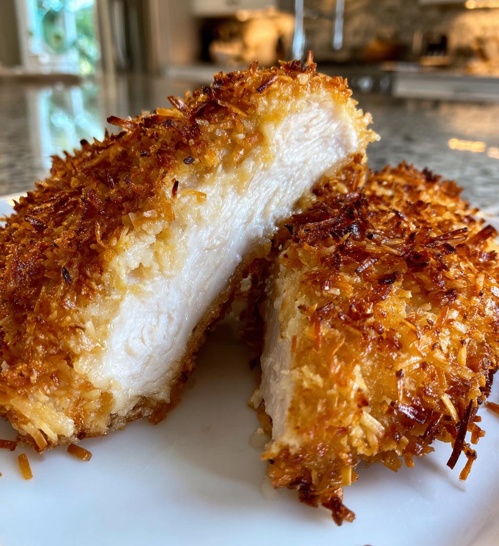 Air Fryer Coconut Crusted Chicken fillet - detail 1