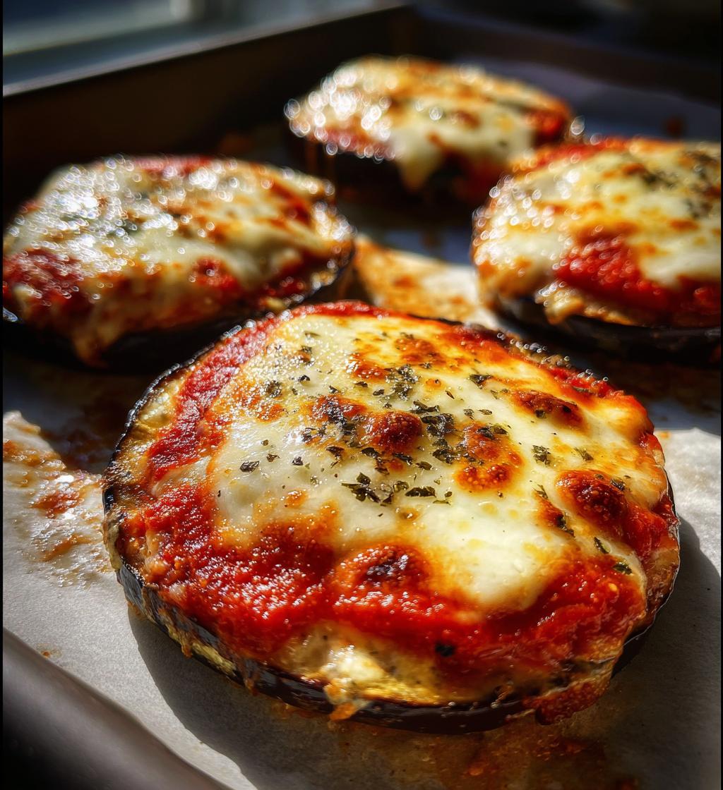Air Fryer Eggplant Pizzas (Mini Low-Carb Pizzas)