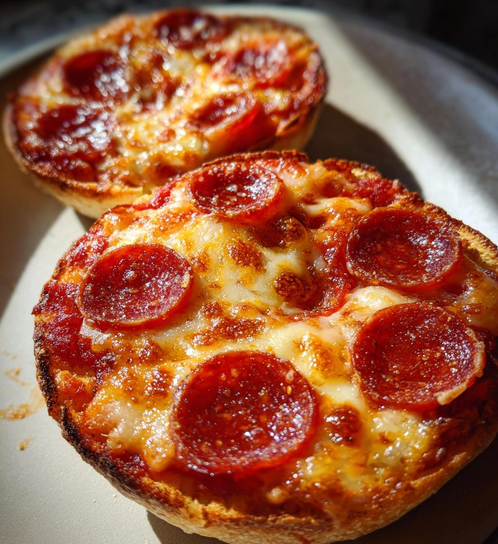 Air Fryer English Muffin Pizzas