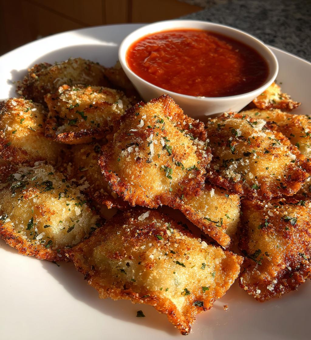 Air Fryer Fried Ravioli
