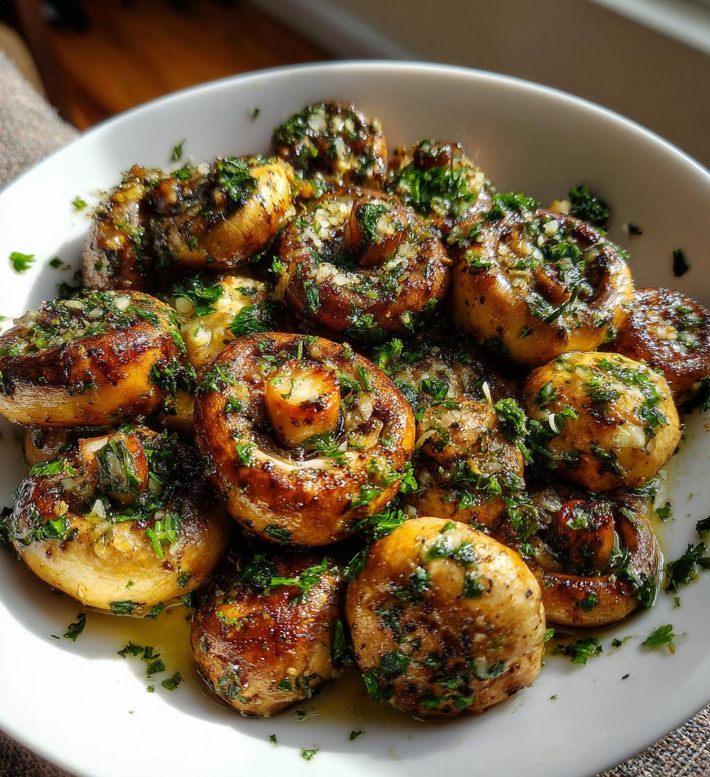 Air Fryer Garlic Mushrooms - detail 1