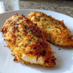 Air Fryer Garlic Parmesan Crusted Chicken fillet