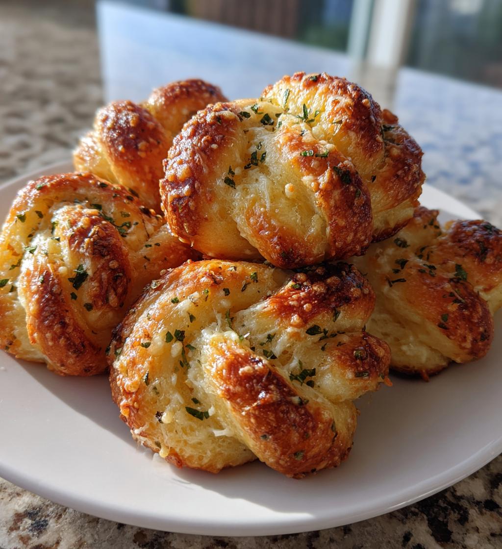 Air Fryer Garlic Parmesan Knots - detail 1
