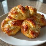 Air Fryer Garlic Parmesan Knots