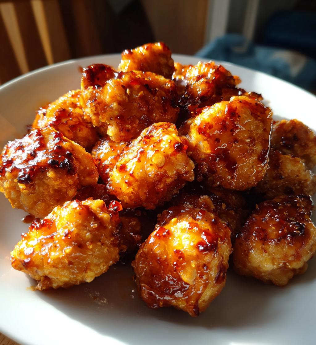 Air Fryer Honey BBQ Chicken Bites