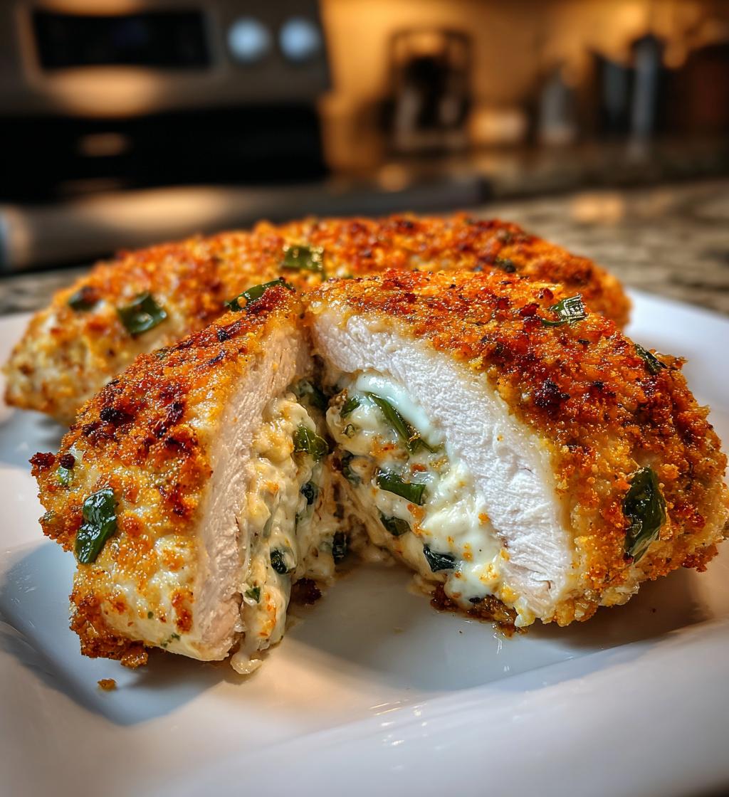 Air Fryer Jalapeño Popper Stuffed Chicken Breast
