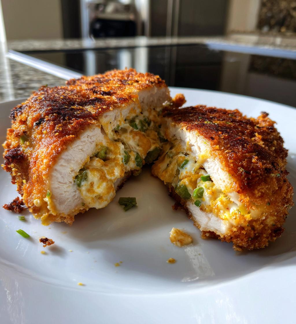 Air Fryer Jalapeño Popper Stuffed Chicken fillet